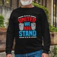 Alcohol United We Keg Stand Patriotic 4Th Of July Long Sleeve T-Shirt T-Shirt Gifts for Old Men