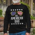 All American Dad 4Th Of July Memorial Day Matching Long Sleeve T-Shirt Gifts for Old Men