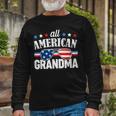 All American Grandma 4Th Of July Usa Matching Outfit Long Sleeve T-Shirt Gifts for Old Men