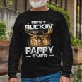 Best Buckin Pappy Ever Deer Hunting Bucking Father Long Sleeve T-Shirt Gifts for Old Men