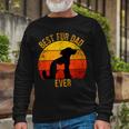 Best Fur Dad Ever Vintage Retro Dog Cat Owner Long Sleeve T-Shirt Gifts for Old Men