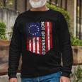 Betsy Ross Flag 1776 Not Offended Vintage American Flag Usa Long Sleeve T-Shirt T-Shirt Gifts for Old Men