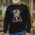 Boxer Dog American Usa Flag Merica 4Th Of July Dog Lover Long Sleeve T-Shirt T-Shirt Gifts for Old Men