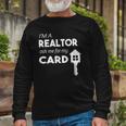 Business Card Realtor Real Estate S For Long Sleeve T-Shirt Gifts for Old Men