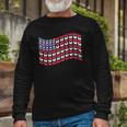 Butterflies American Flag 4Th Of July Usa Butterfly Flag Long Sleeve T-Shirt T-Shirt Gifts for Old Men