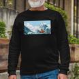 The Capybara On Great Wave Long Sleeve T-Shirt T-Shirt Gifts for Old Men