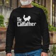 The Catfather Persian Cat Lover Father Cat Dad Long Sleeve T-Shirt T-Shirt Gifts for Old Men