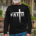 Christian Faith & Cross Christian Faith & Cross Long Sleeve T-Shirt T-Shirt Gifts for Old Men