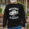 Weekend Classics Vintage Truck Long Sleeve T-Shirt T-Shirt Gifts for Old Men