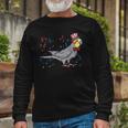 Cockatiel Bird American Flag Usa 4Th Of July Fourth Animal Long Sleeve T-Shirt T-Shirt Gifts for Old Men