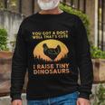 Cool Chicken Art For Men Women Poultry Chicken Farmer V2 Long Sleeve T-Shirt Gifts for Old Men