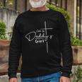 Im A Daddys Girl Christian Faith Based V-Neck Long Sleeve T-Shirt T-Shirt Gifts for Old Men