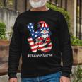 Dialysis Nurse 4Th Of July Love Gnome Dialysis Nurse Love Long Sleeve T-Shirt Gifts for Old Men