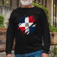 Dominican Flag Dominican Republic Long Sleeve T-Shirt T-Shirt Gifts for Old Men
