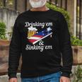 Or Drinking Yard Game Cornhole Long Sleeve T-Shirt T-Shirt Gifts for Old Men