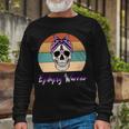 Epilepsy Warrior Skull Women Vintage Purple Ribbon Epilepsy Epilepsy Awareness V2 Unisex Long Sleeve Gifts for Old Men