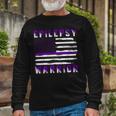 Epilepsy Warrior Usa Flag United States Flag Epilepsy Epilepsy Awareness Unisex Long Sleeve Gifts for Old Men