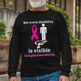 Every Disability Is Visible Eosinophilic Disease Awareness Pink Ribbon Eosinophilic Disease Eosinophilic Disease Awareness Unisex Long Sleeve Gifts for Old Men