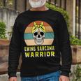 Ewings Sarcoma Warrior Skull Women Vintage Yellow Ribbon Ewings Sarcoma Ewings Sarcoma Awareness Long Sleeve T-Shirt Gifts for Old Men