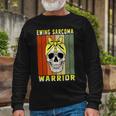 Ewings Sarcoma Warrior Skull Women Vintage Yellow Ribbon Ewings Sarcoma Ewings Sarcoma Awareness Unisex Long Sleeve Gifts for Old Men