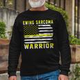 Ewings Sarcoma Warrior Usa Flag United States Flag Yellow Ribbon Ewings Sarcoma Ewings Sarcoma Awareness Unisex Long Sleeve Gifts for Old Men