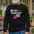 Fabulous At 45 Years Old 45Th Birthday Chapter 45 Long Sleeve T-Shirt T-Shirt Gifts for Old Men