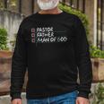 Fathers Day From Church Pastor Dad Man Of God Long Sleeve T-Shirt T-Shirt Gifts for Old Men