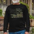 Fathers Day From Grandkids Dad Grandpa Great Grandpa Long Sleeve T-Shirt Gifts for Old Men