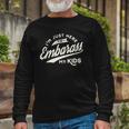 Fathers Day Im Just Here To Embarrass My Long Sleeve T-Shirt T-Shirt Gifts for Old Men