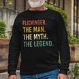 Flickinger Name Shirt Flickinger Name Long Sleeve T-Shirt Gifts for Old Men