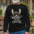 Follow The Bunny He Has Chocolate Unisex Long Sleeve Gifts for Old Men