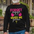 Forger Eggs Gives Me Jesus Funny Easter Day Unisex Long Sleeve Gifts for Old Men