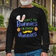 Forget The Bunnies Im Chasing Hunnies Funny Boys Easter Gift Unisex Long Sleeve Gifts for Old Men