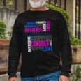 Foster Care Awareness Adoption Related Blue Ribbon Long Sleeve T-Shirt T-Shirt Gifts for Old Men