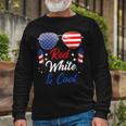Fourth Of July 4Th July Red White And Blue Patriotic Long Sleeve T-Shirt Gifts for Old Men
