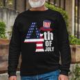 Fourth Of July United States Of America Us Flag 4Th Of July Long Sleeve T-Shirt Gifts for Old Men