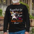 Friends Dont Let Friends Fight Multiple Sclerosis Alone Unicorn Orange Ribbon Multiple Sclerosis Multiple Sclerosis Awareness Unisex Long Sleeve Gifts for Old Men