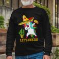 Funny Dabbing Taco Cinco De May Mexican Food V4 Unisex Long Sleeve Gifts for Old Men