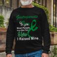 Gastroparesis Warrior Skull Women Vintage Green Ribbon Gastroparesis Gastroparesis Awareness V2 Unisex Long Sleeve Gifts for Old Men