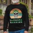 Glaucoma Warrior Skull Women Vintage Green Ribbon Glaucoma Glaucoma Awareness V2 Unisex Long Sleeve Gifts for Old Men