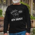 Graduate Eighth Grader Student Peace Out 8Th Grade Long Sleeve T-Shirt T-Shirt Gifts for Old Men