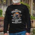 Some Grandpas Play Bingo Real Grandpas Ride Motorcycles Long Sleeve T-Shirt T-Shirt Gifts for Old Men