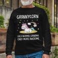 Granny Grandma Granny Unicorn Long Sleeve T-Shirt Gifts for Old Men