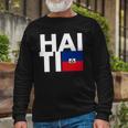 Haiti Flag Haiti Nationalist Haitian Long Sleeve T-Shirt T-Shirt Gifts for Old Men