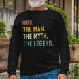 Hard Name Shirt Hard Name V2 Long Sleeve T-Shirt Gifts for Old Men