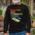 Husband Dad Cornhole Legend Long Sleeve T-Shirt T-Shirt Gifts for Old Men