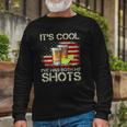 Its Cool Ive Had Both My Shots American Flag 4Th Of July Long Sleeve T-Shirt T-Shirt Gifts for Old Men