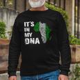 Its In My Dna Proud Nigeria Africa Usa Fingerprint Long Sleeve T-Shirt T-Shirt Gifts for Old Men