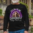 Its Ok To Be Different Vitiligo Awareness Long Sleeve T-Shirt Gifts for Old Men