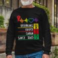 Juneteenth Breaking Every Chain Since 1865 Long Sleeve T-Shirt Gifts for Old Men